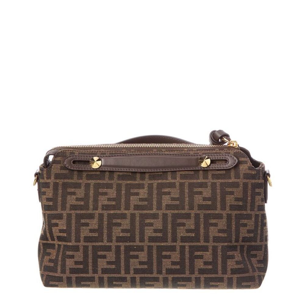 Fendi By The Way Soft Medium Ff Jacquard & Leather Shoulder Bag - Picture 2 of 5